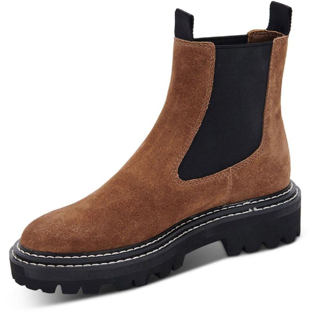 Dolce Vita Womens Moana Brown Slip On Padded Insole Chelsea Boots Shoes NWT